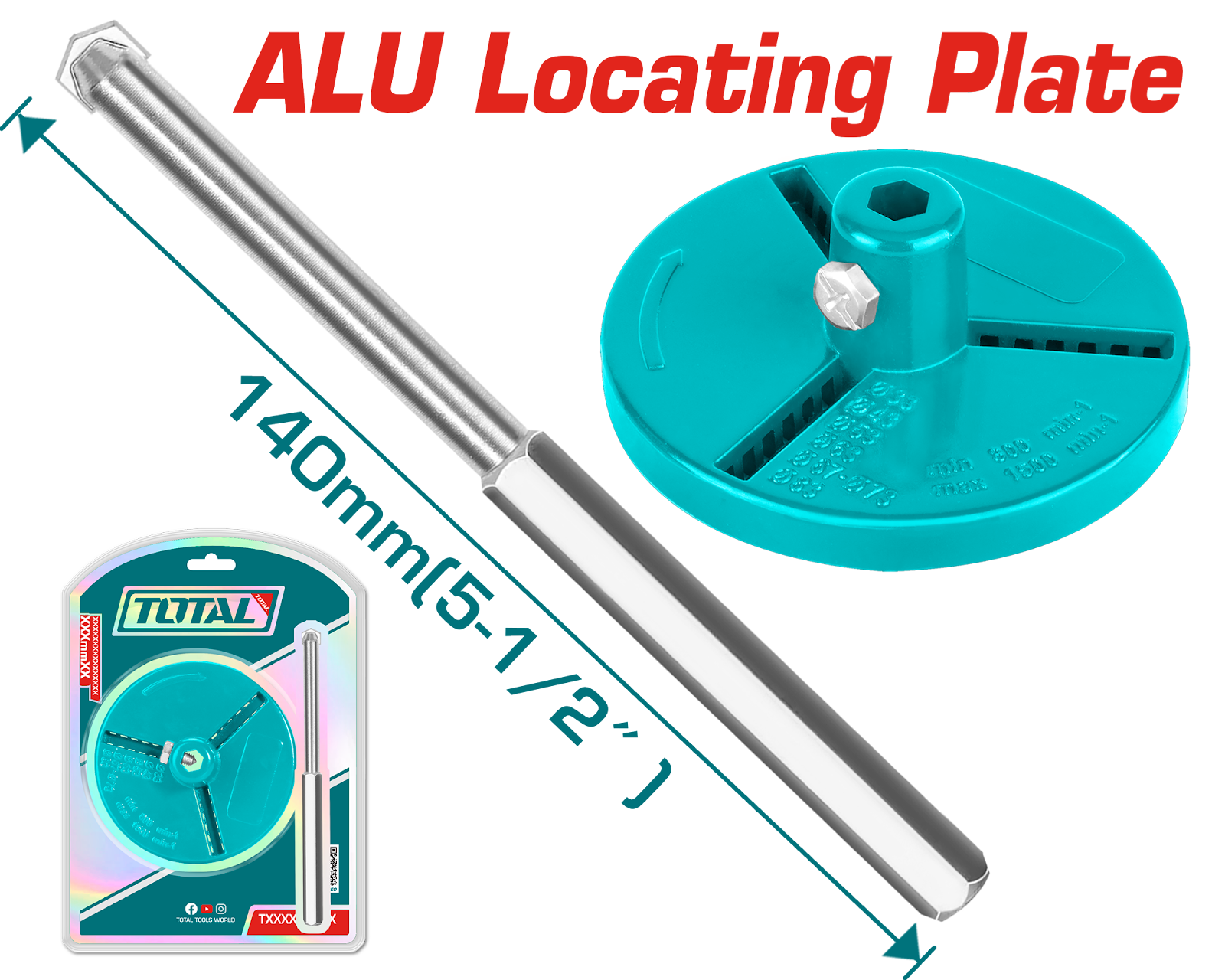 Total Arbor for Carbide Gritted Hole Saw Set TAC4203