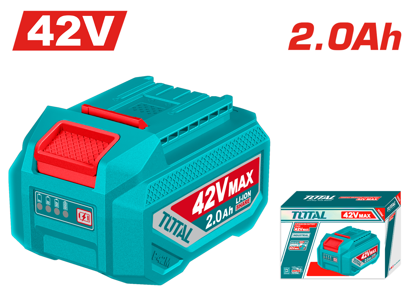 Total Lithium-Ion Battery Pack 42V 2.0Ah TFBLI42201