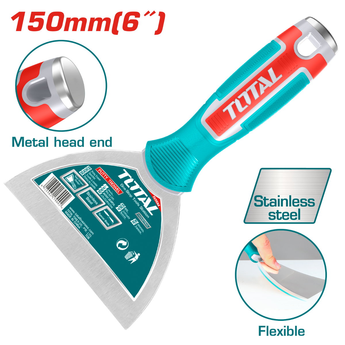 Total Putty Trowel 150mm (THT831506)