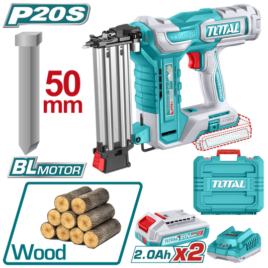 Total Cordless Brad Nailer 20V TCBNLI500857