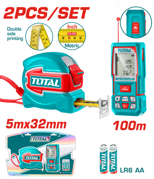 Total Laser Distance Detector Combo Kit TOS250902