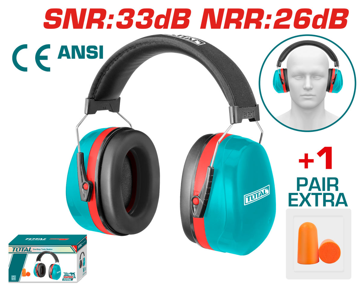 Total Industrial Earmuff TEM3328