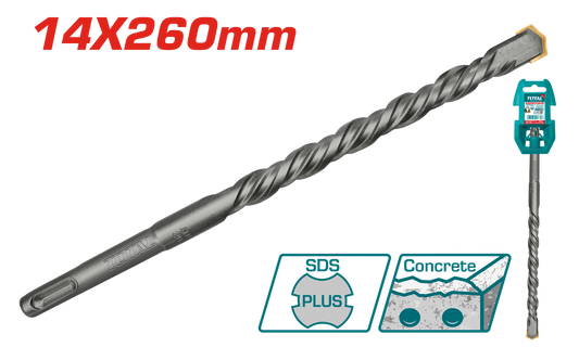 Total SDS Plus Drill Bit 14x260mm TAC311403