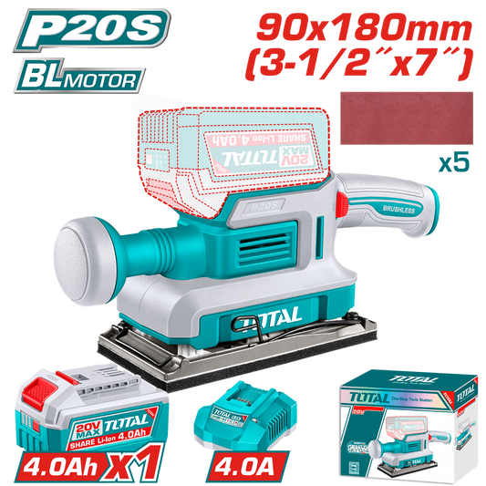 Total Cordless Finishing Sander 20V TFSLI20313