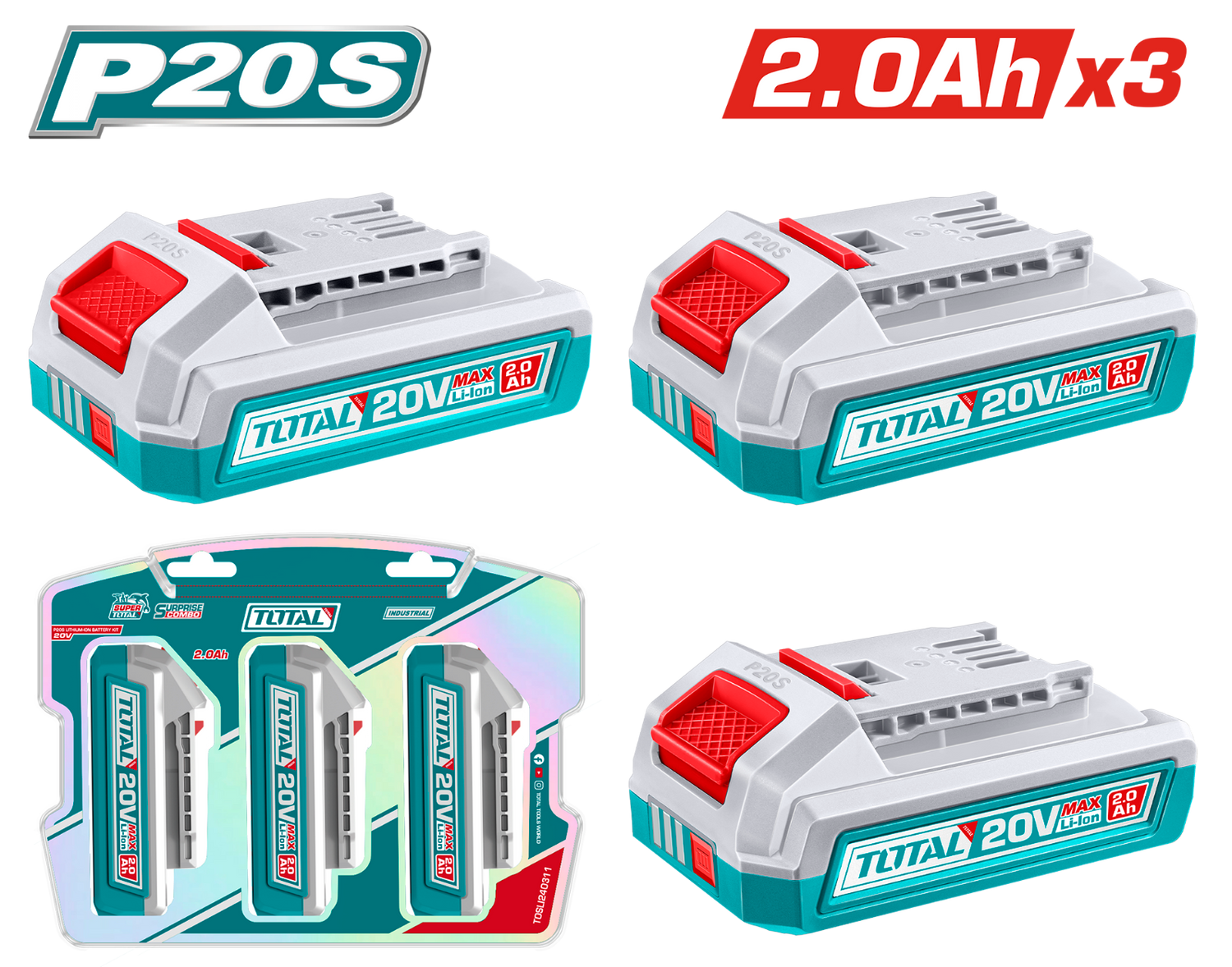 Total P20S Lithium-Ion Battery Kit TOSLI240311
