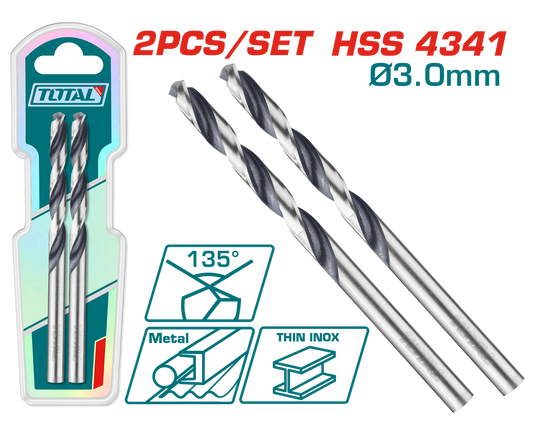 Total 4341 HSS Drill Bit 3mm TAC1200034