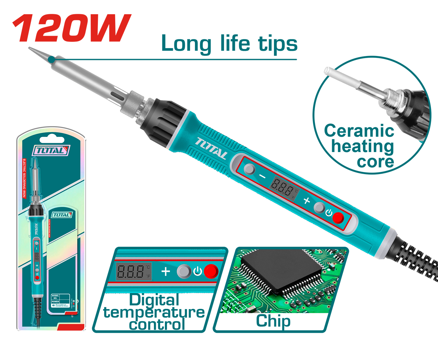 Total Electric Soldering Iron 120W - TET01610