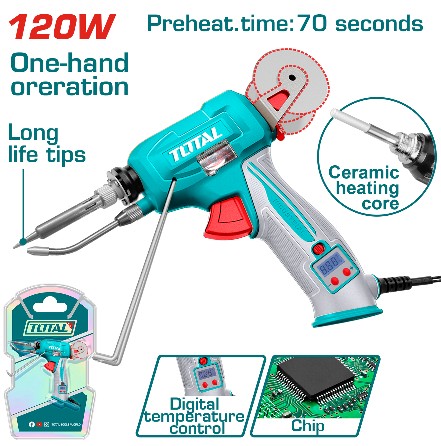 Total Soldering Gun with Solder Feeder - TET360732