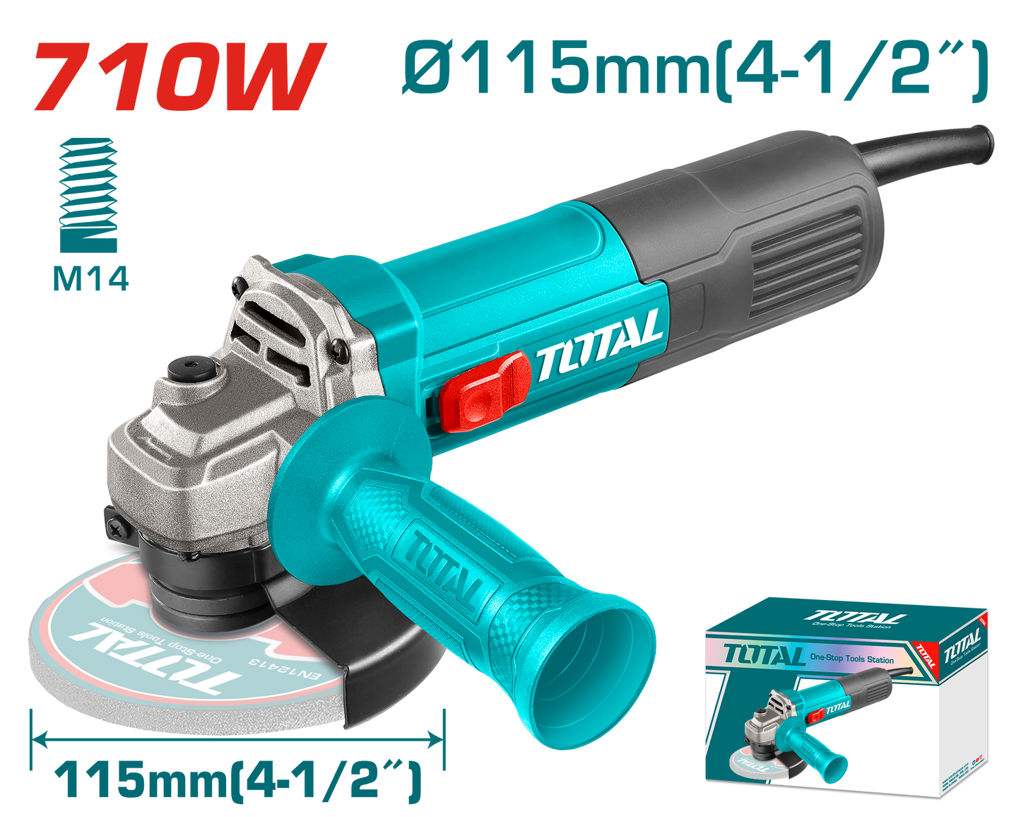 Total Angle Grinder 710W - TG10711576