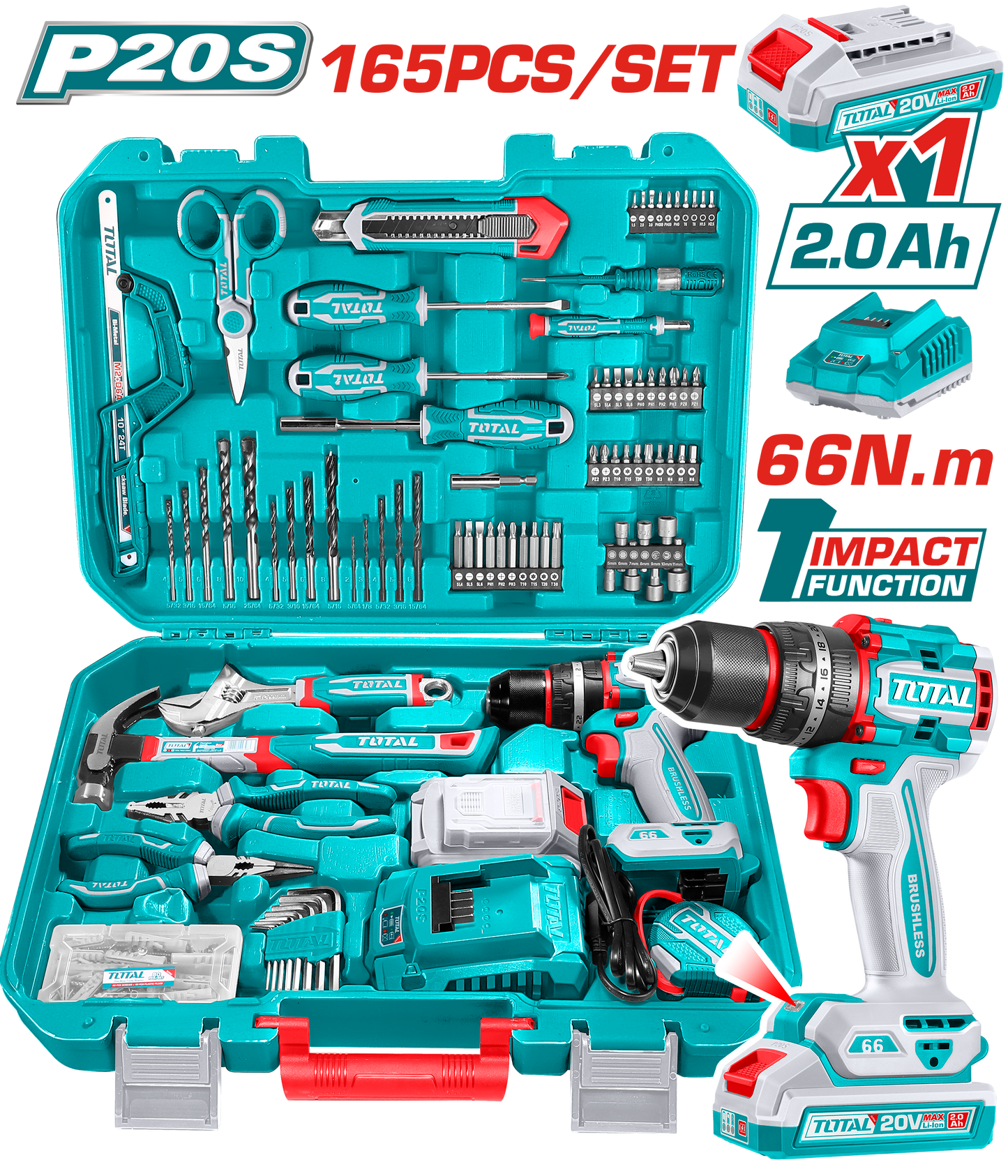 165PCs Tools Set THKTHP11652