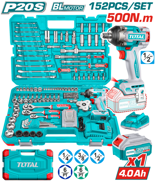 152 PCs Cordless Impact Wrench Tools Set - THKTHP31522