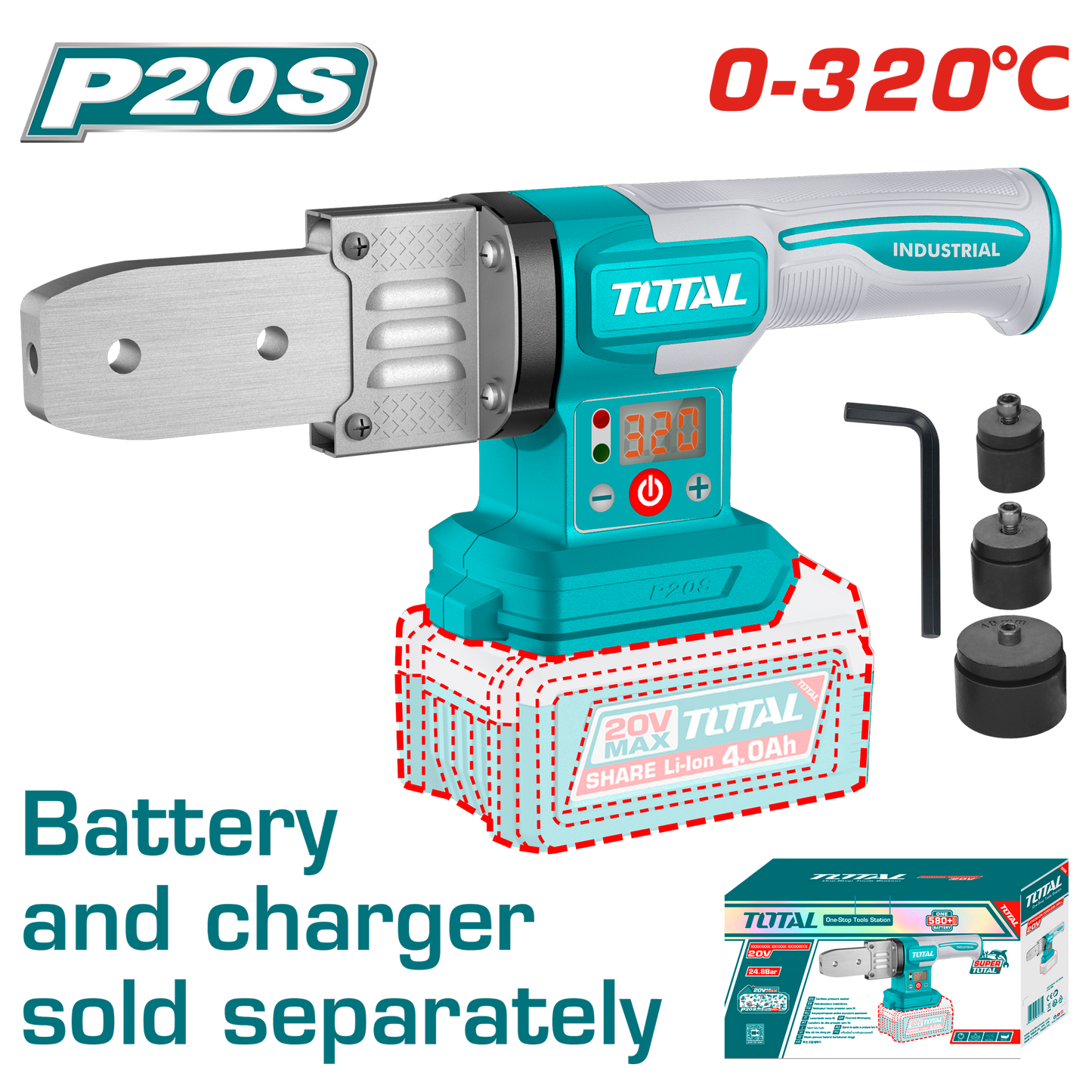 Total Cordless Plastic Tube Welding Tools TWTLI2018