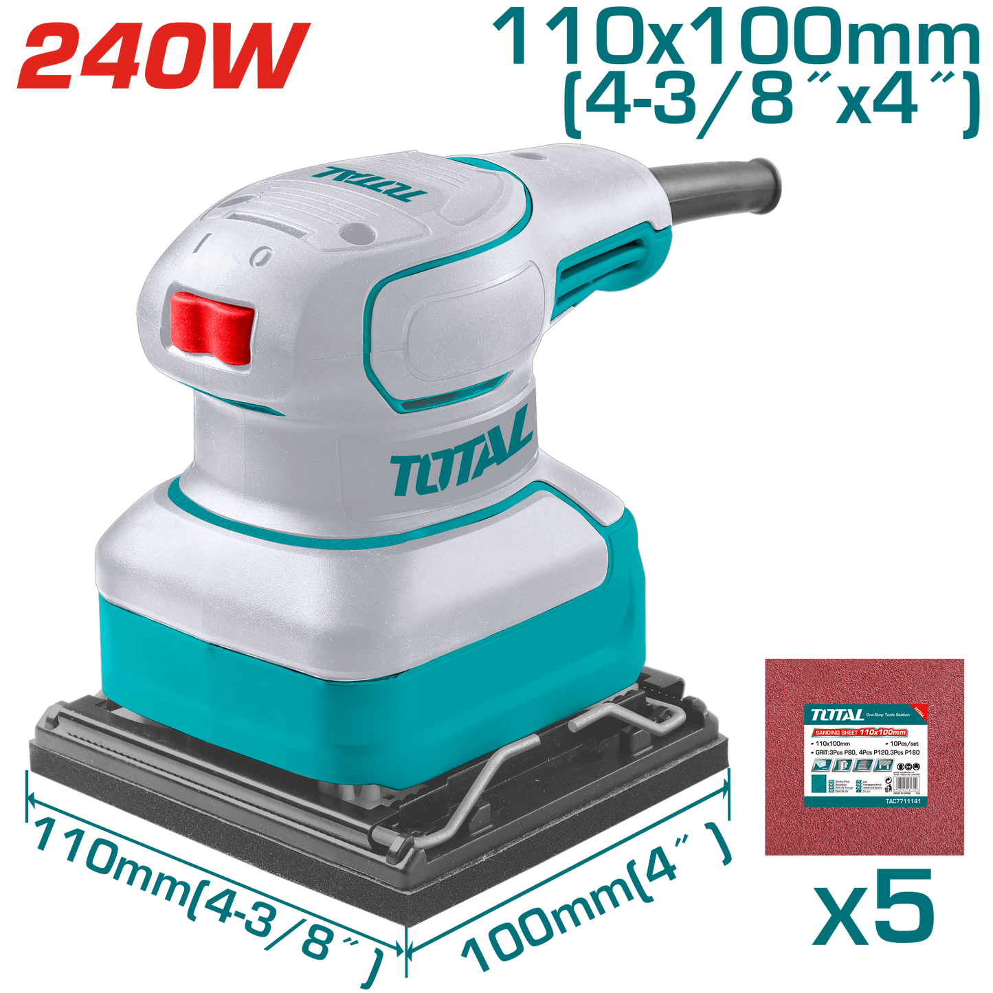 Total Palm Sander 240W TF2241108
