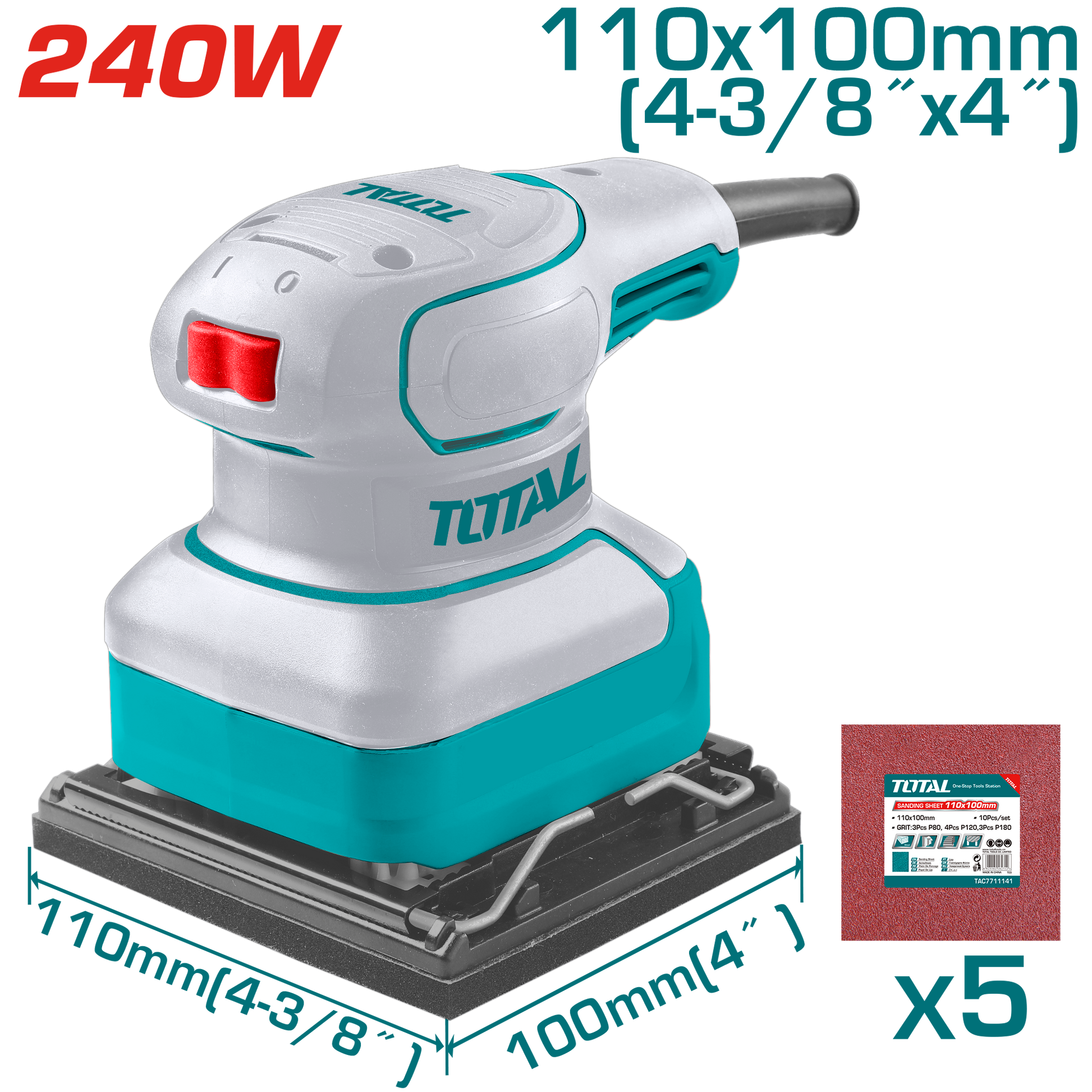 Total Palm Sander 240W TF2241108