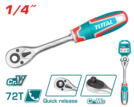 Total Ratchet Wrench 1/4 72T THT106146