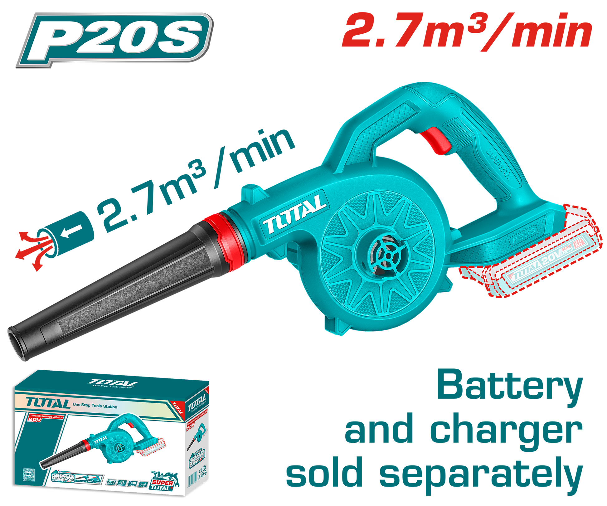 Total Cordless Blower TABLI2078