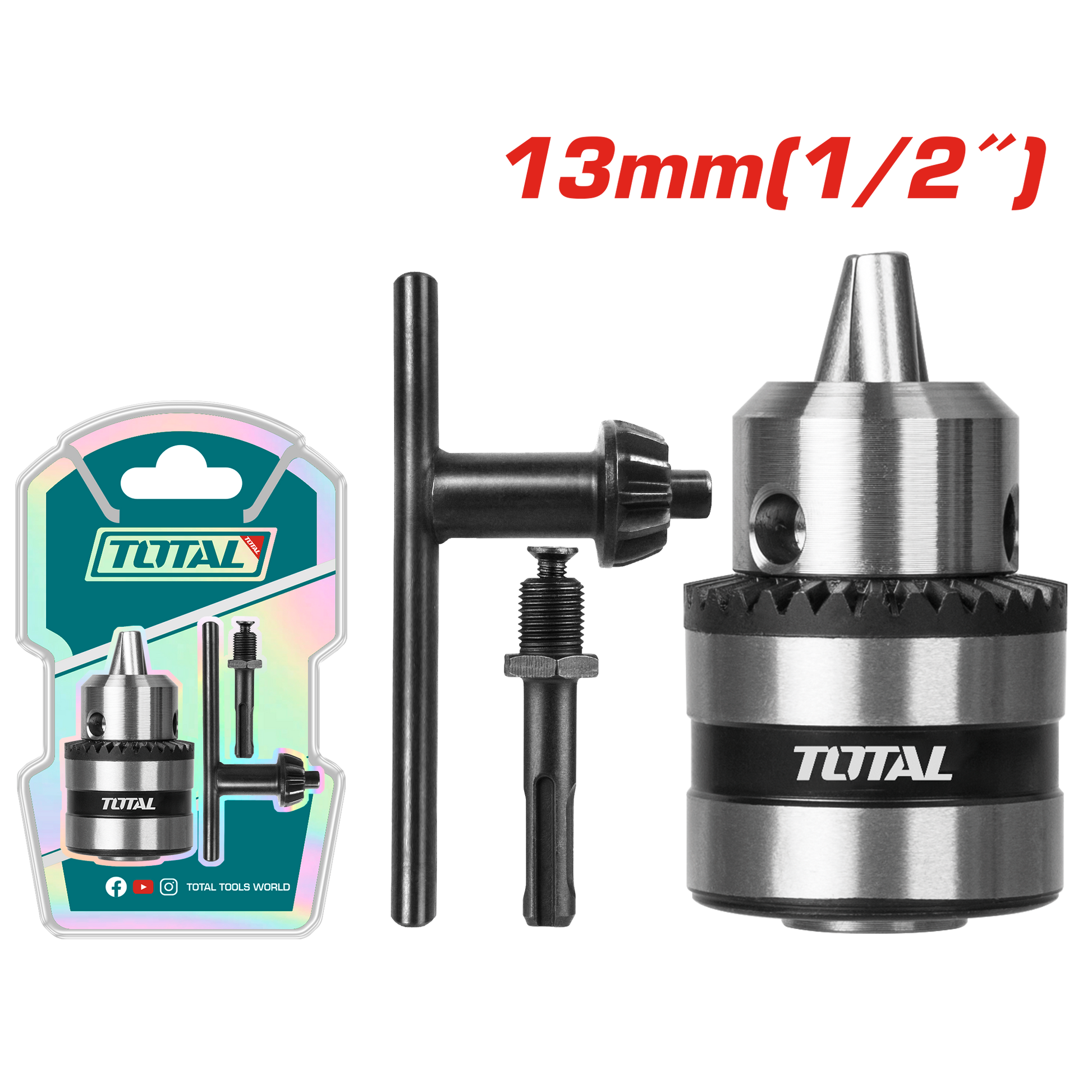 Total 13mm Key Chuck with Adaptor TAC451301.1