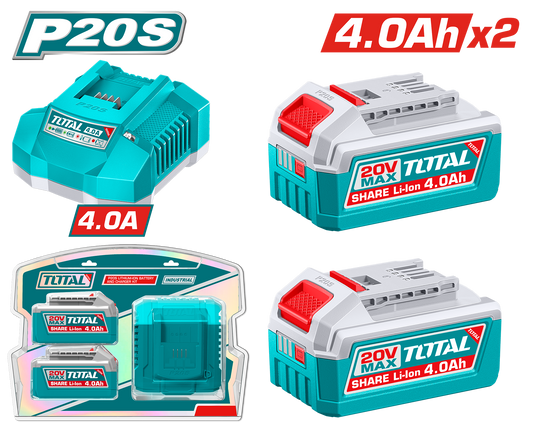 Total Lithium-Ion Battery and Charger Kit TFBCPK2013
