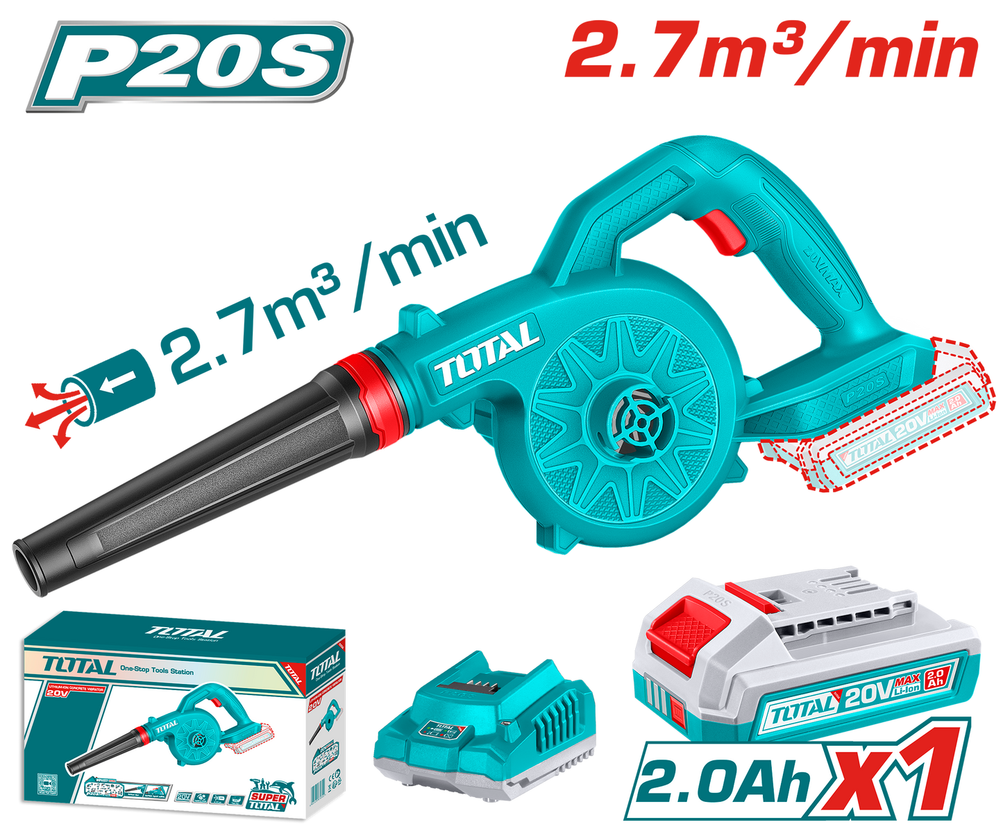 Total Cordless Blower TABLI20781