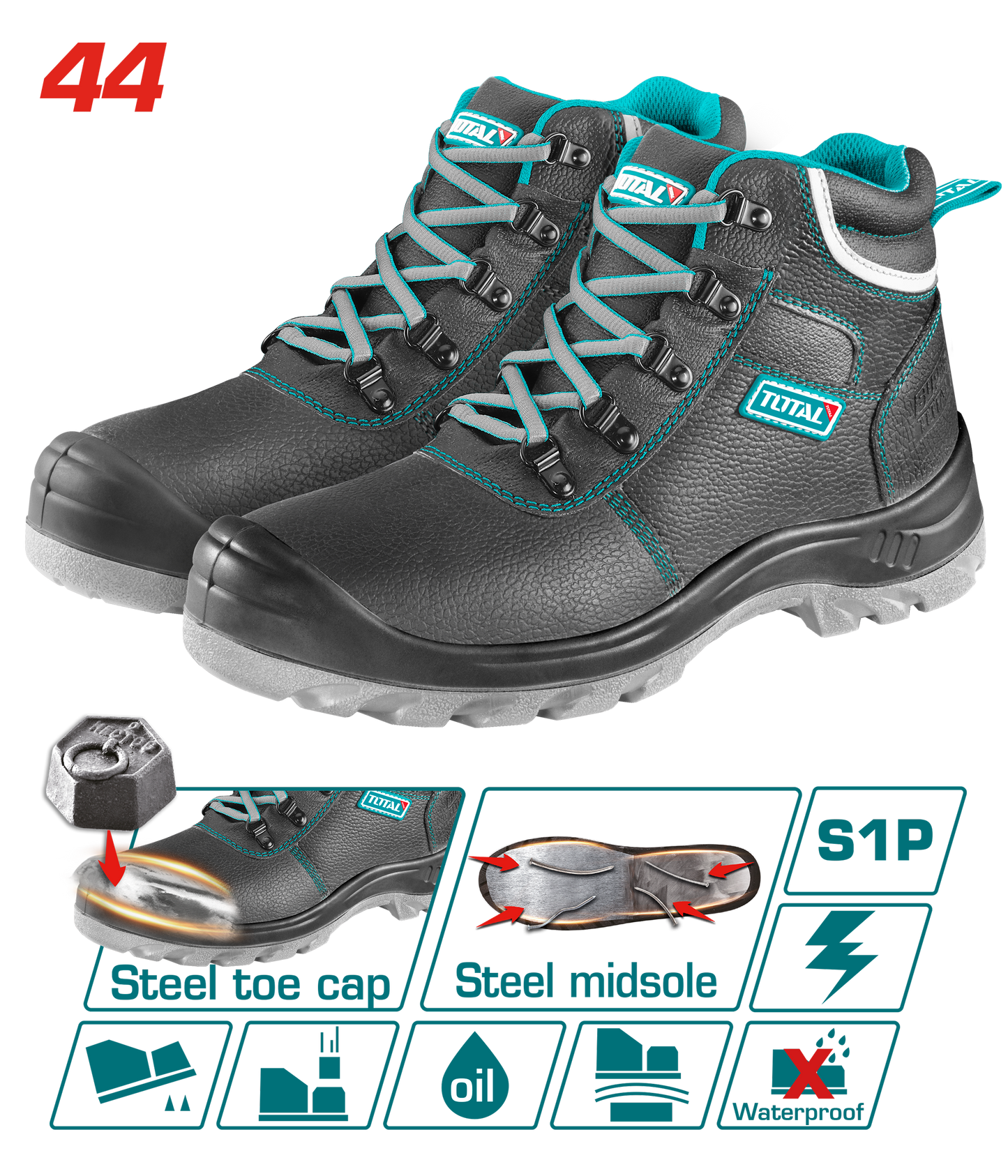 Total Safety Boots Size 44 TSP202S1P.44