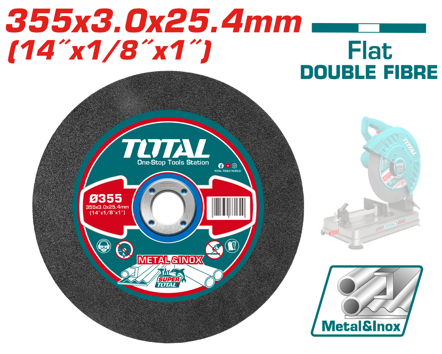 Total Abrasive Metal Cutting Disc 355mm TAC2303558