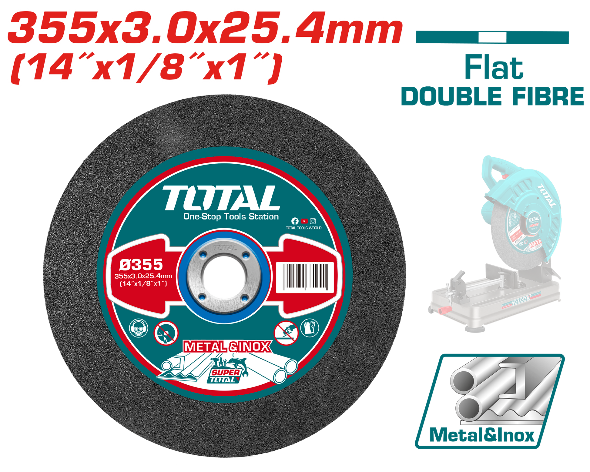 Total Abrasive Metal Cutting Disc 355mm TAC2303558