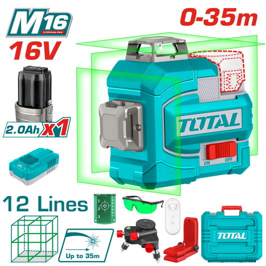 Total Cordless 3D Laser Level TLL301201