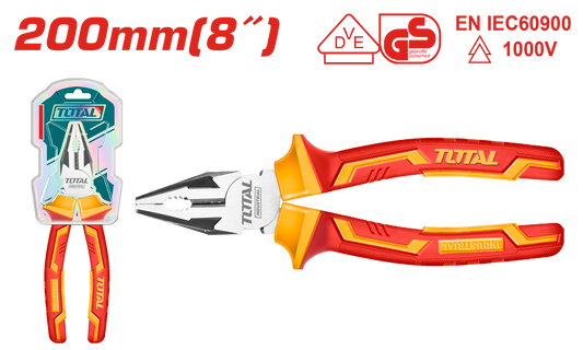 Total Insulated Combination Pliers 8 inch THTIP2181