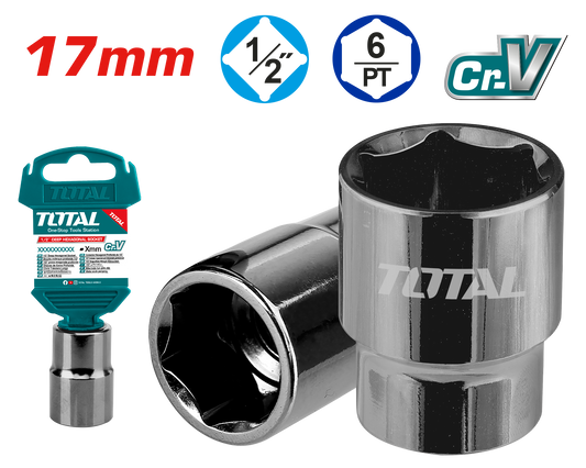 Total 1/2 Hexagonal Socket 17mm THTST12171